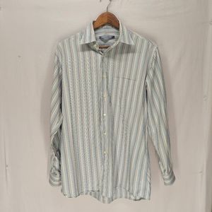 Forsyth of Canada color striped dress shirt 100% combed cotton